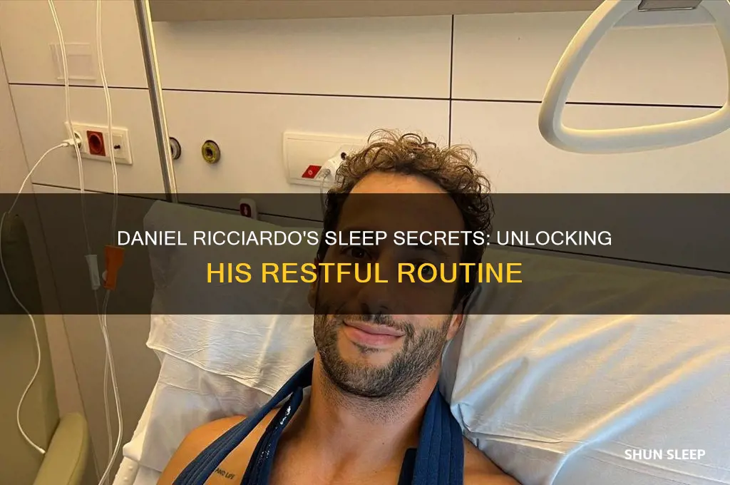 what helps daniel ricciardo sleep