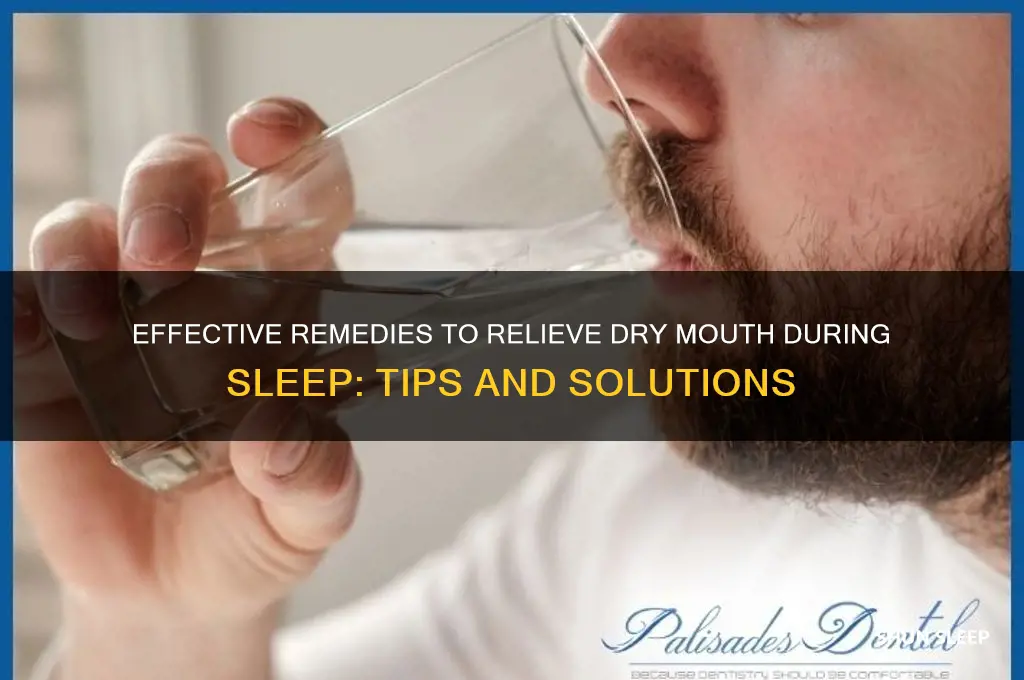 what helps dry mouth when sleeping