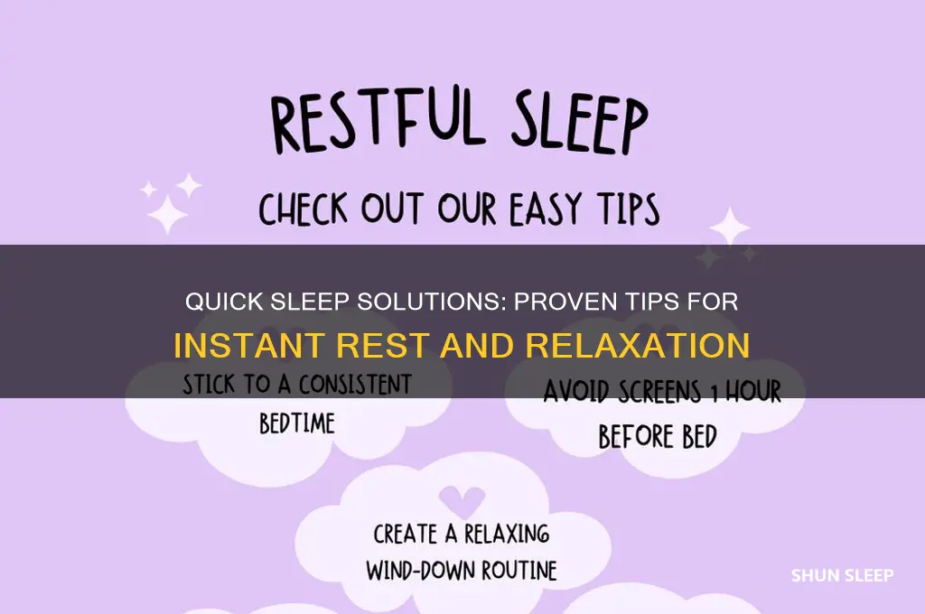 what helps induce instant sleep