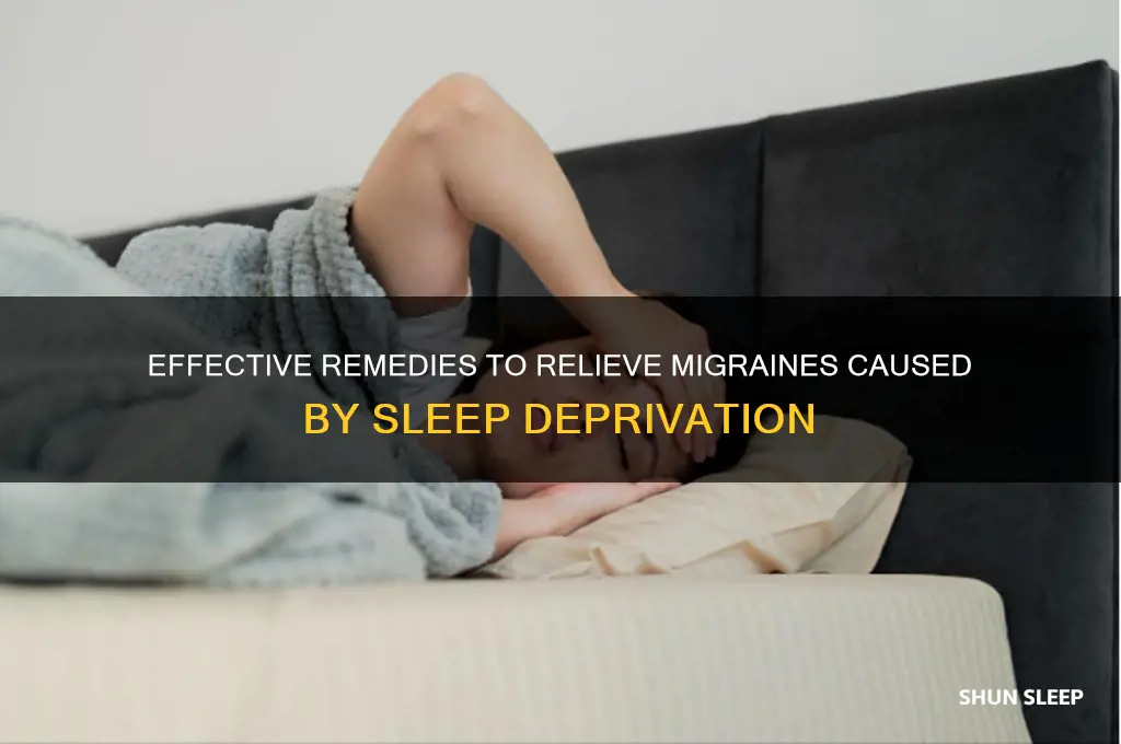 what helps lack of sleep migraines