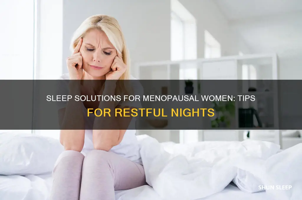 what helps menopausal women sleep