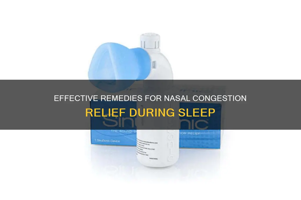 what helps nasal congestion while sleeping