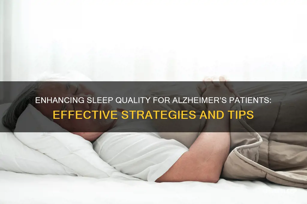 what helps people with alzhimers sleep