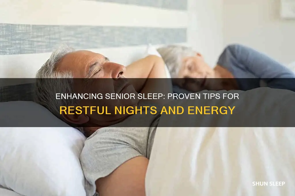 what helps seniors sleep better
