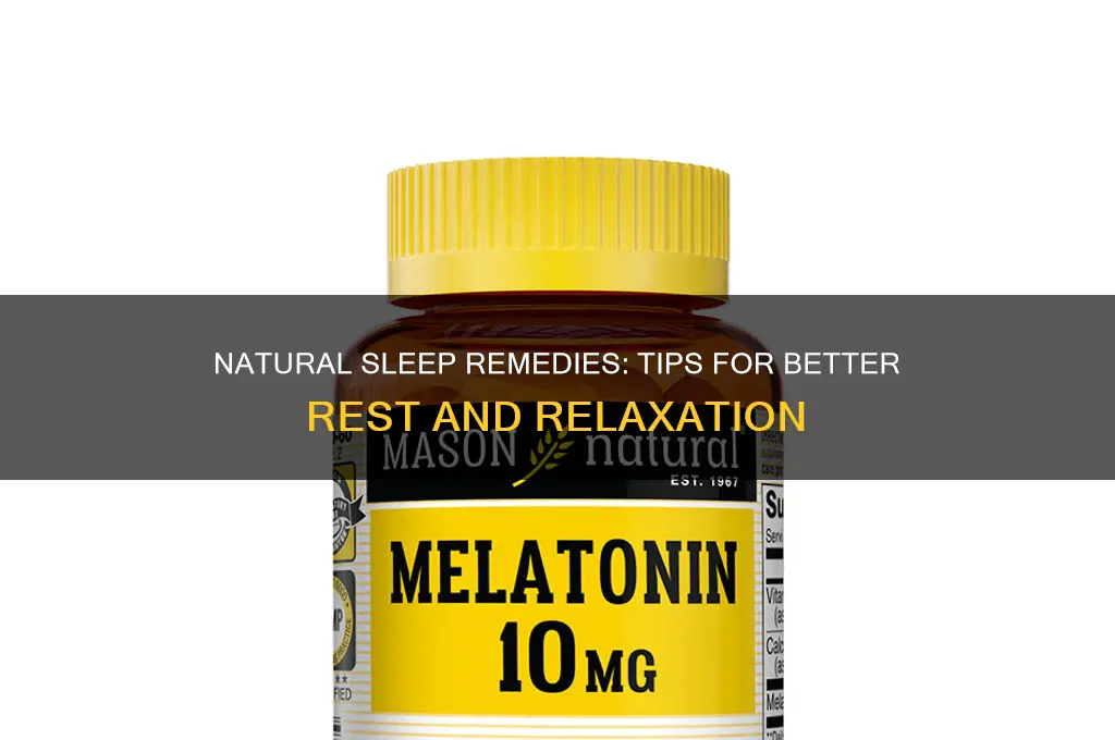 what helps sleep naturally