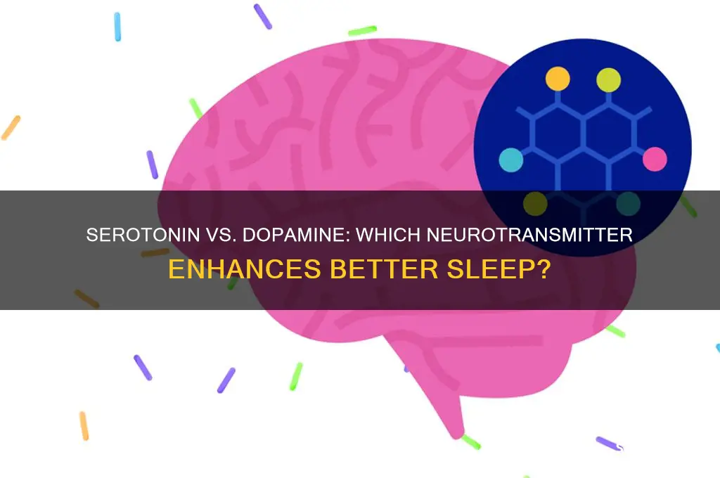 what helps sleep serotonin or dopamine