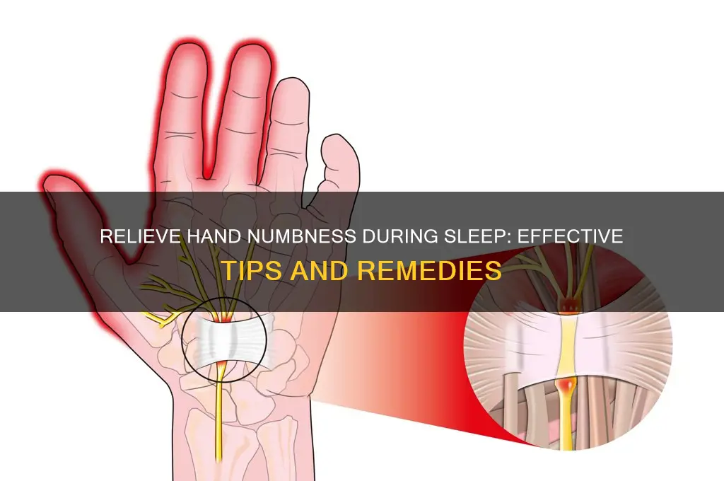 what helps with numbness in hands while sleeping