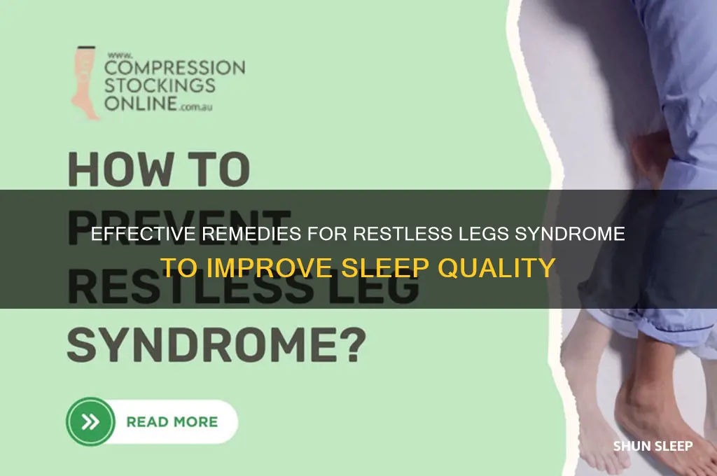 what helps with restless legs while sleeping