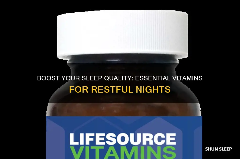 what helps with sleep vitamin