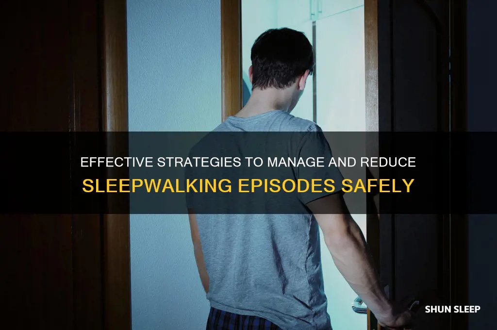 what helps with sleep walking