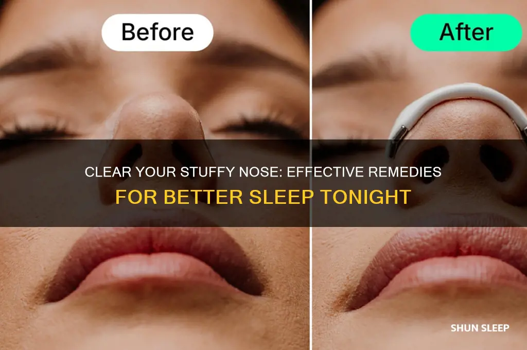 what helps you sleep with a stuffy nose