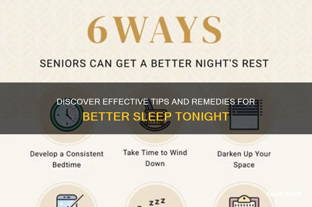 what helps ypu sleep