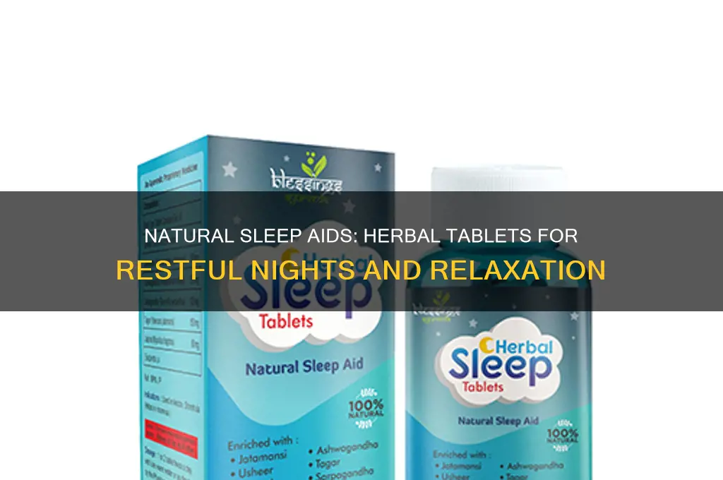 what herbal tablets help you sleep