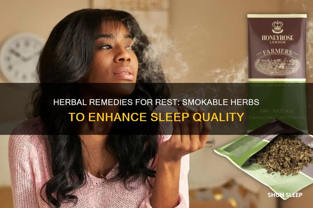what herbs can you smoke to help sleep