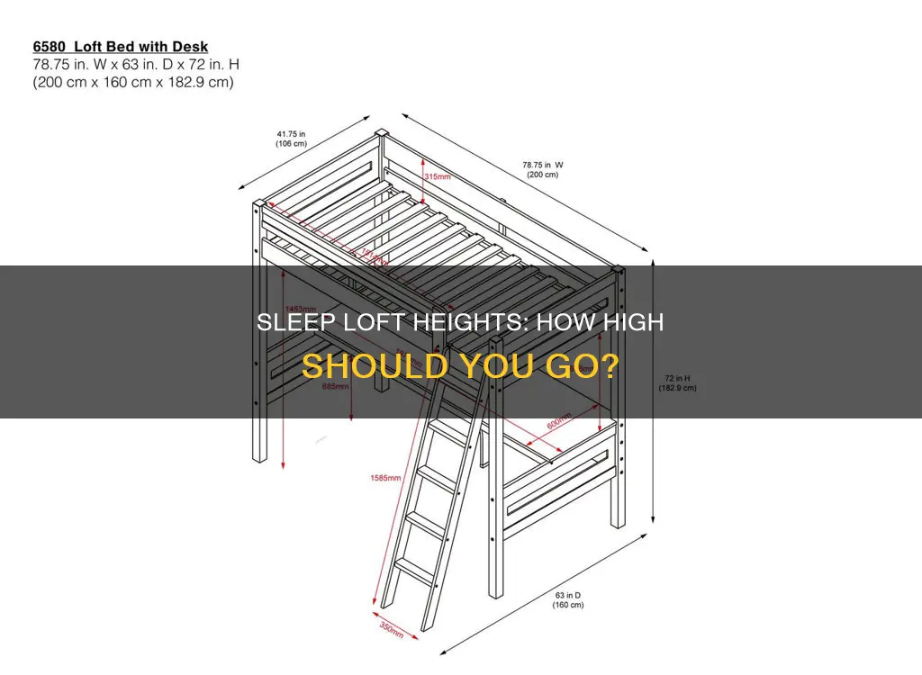what highth does a sleep loft need to be