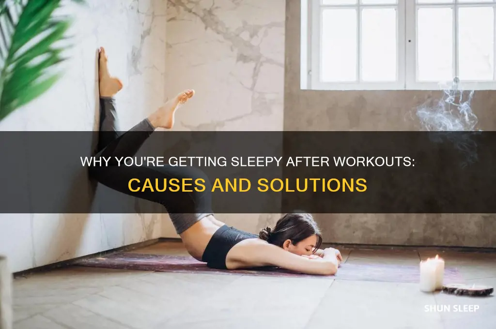 what i am getting sleep after workout