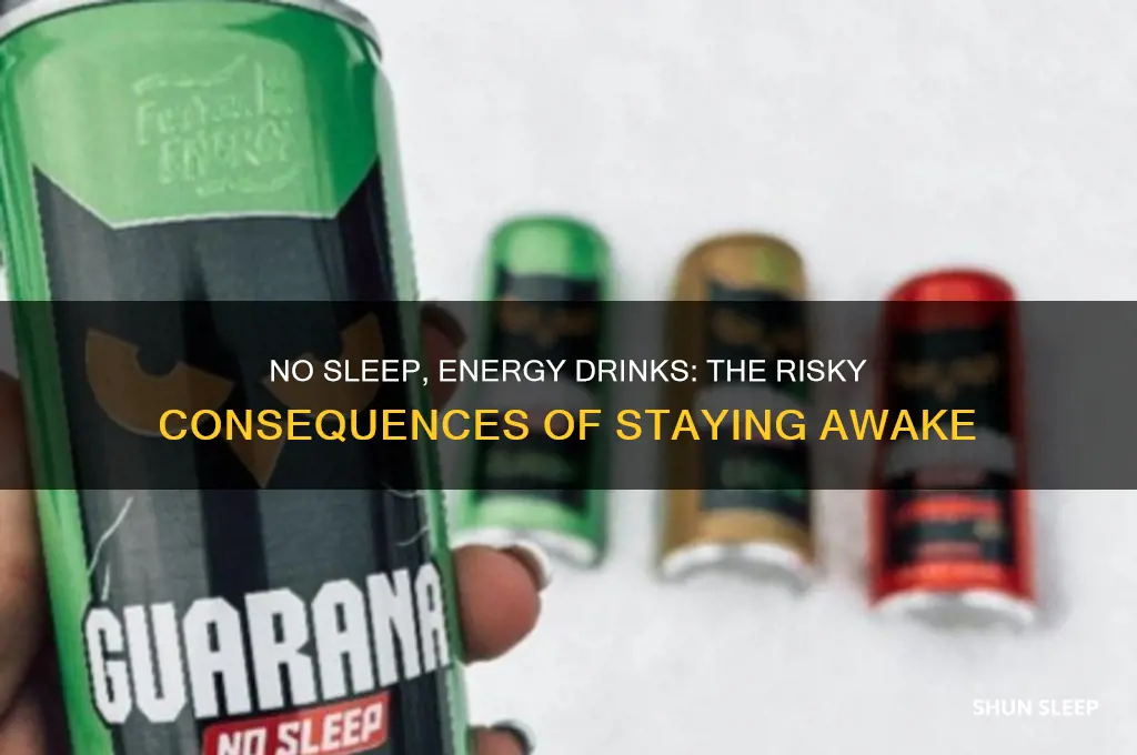 what if i get no sleep and drink energy drinks