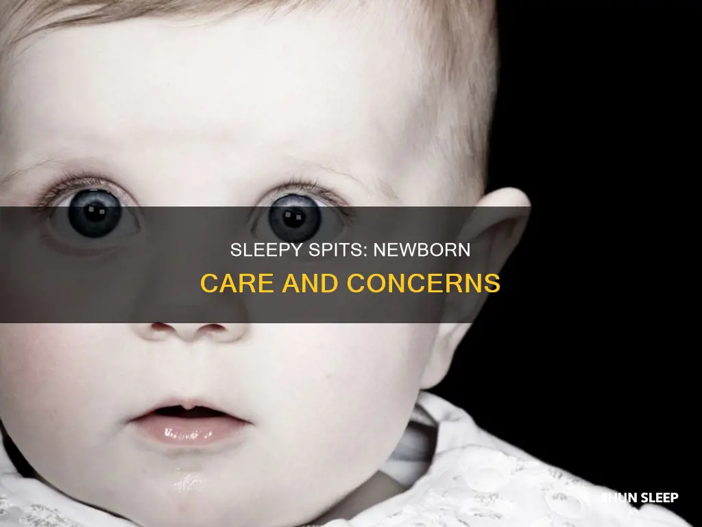 what if newborn spits up in sleep