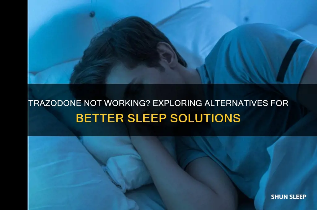 what if trazodone doesn