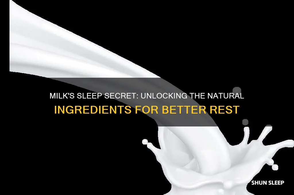 what in milk helps you sleep
