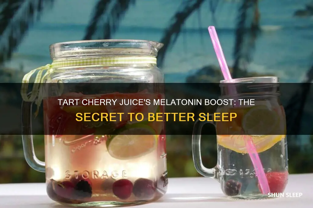 what in tart cherry juice helps you sleep