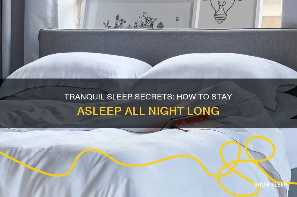 what in tranquil sleep helps you stay asleep