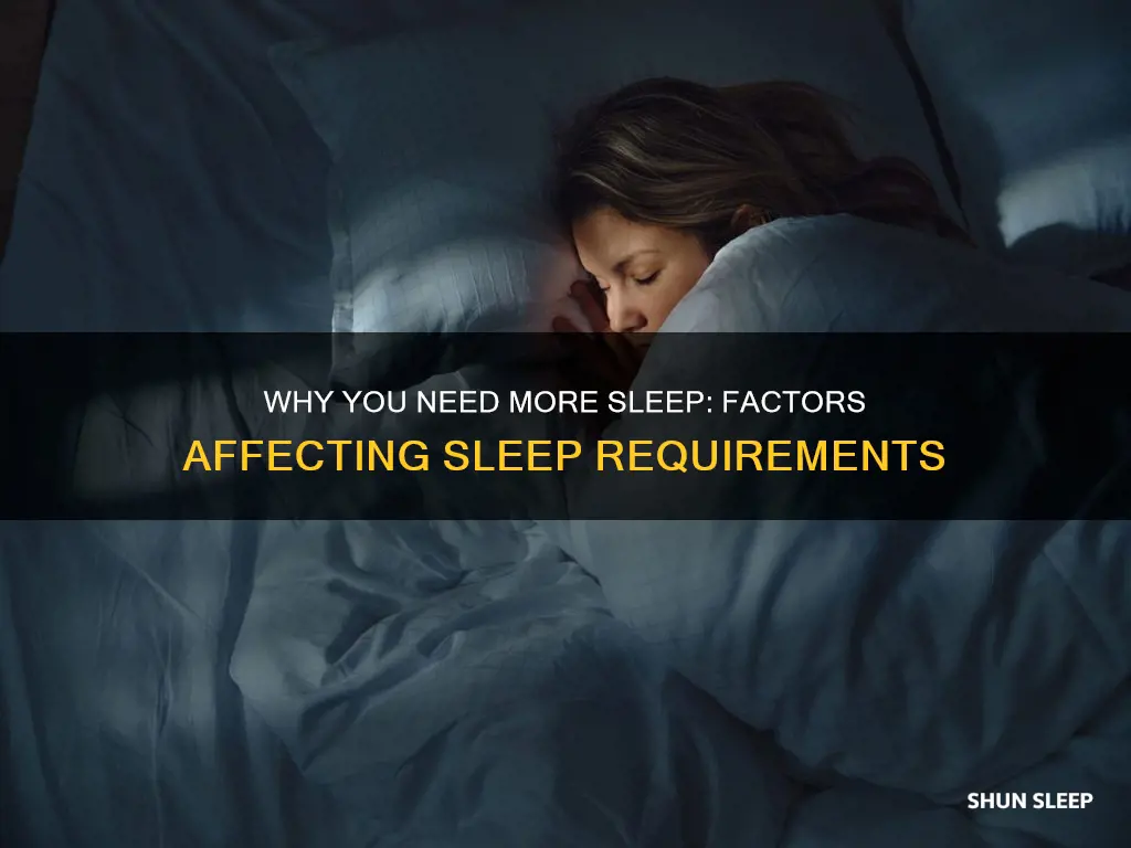 what increases your need for sleep