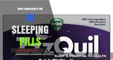 Sleeping Pills: Ingredients for a Good Night's Rest
