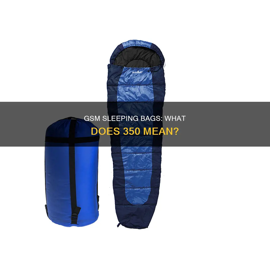what is 350gsm in sleeping bags