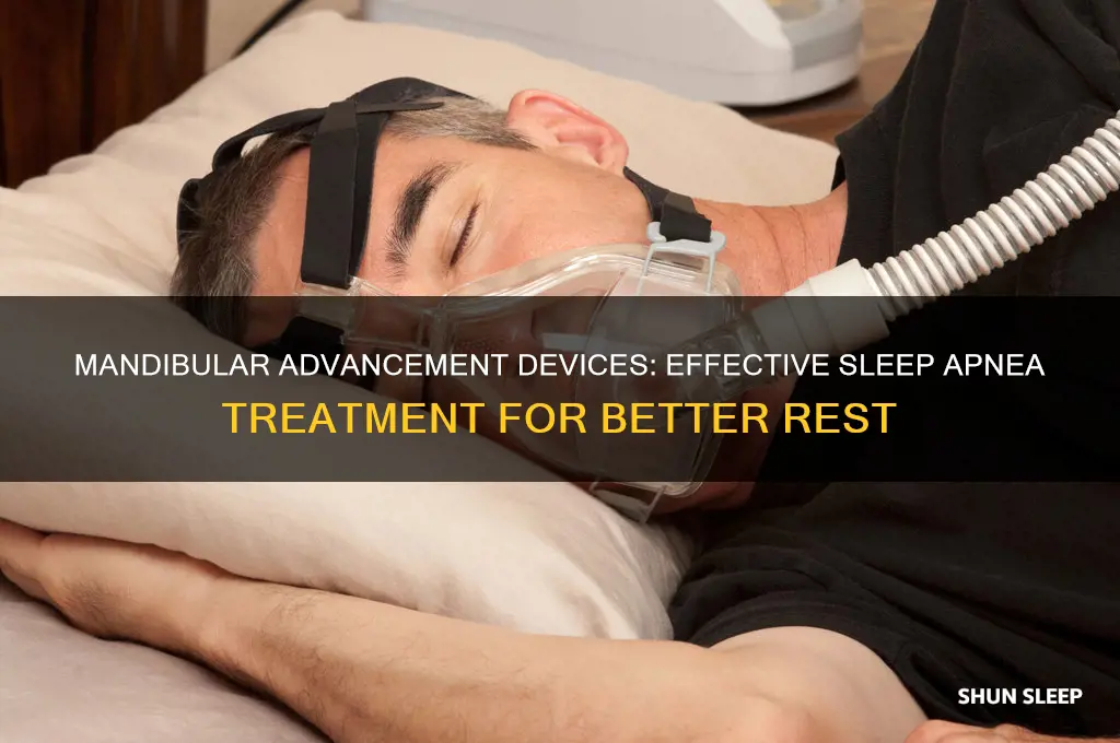 what is a mandibular device to help with sleep apnea