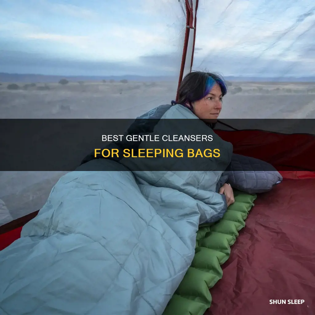 what is a mild detergent for sleeping bags
