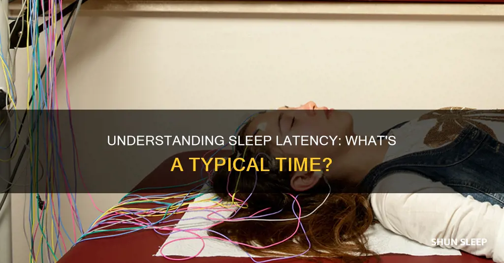 what is a normal mean sleep latency