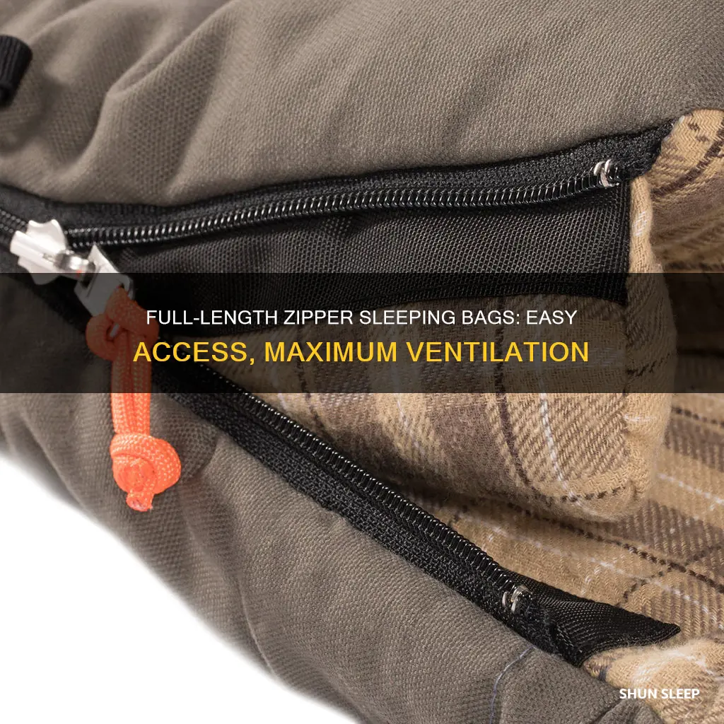 what is a sleeping bag full length zipper