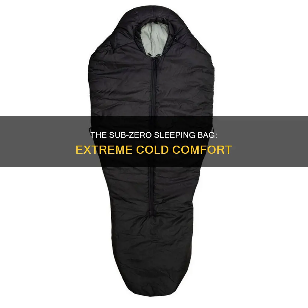 what is a sub zero sleeping bag