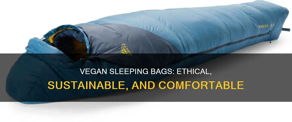 what is a vegan sleeping bag