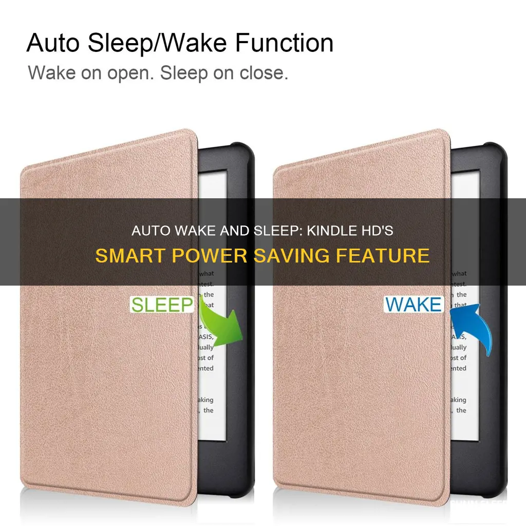 what is auto wake up sleep on kindle hd