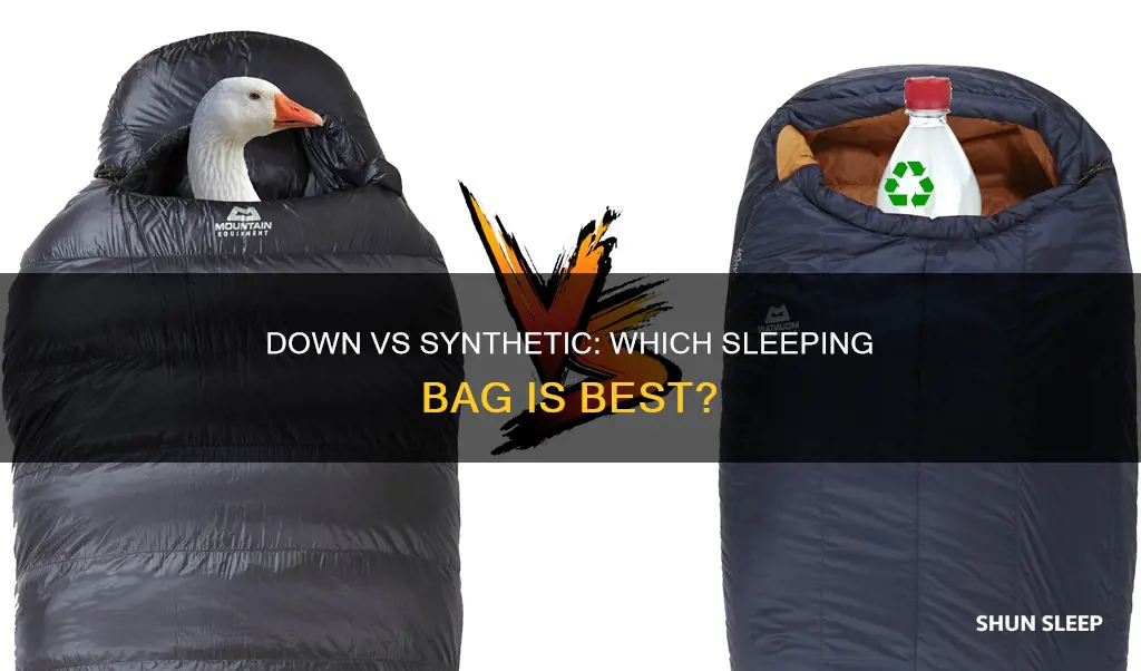 what is better down or synthetic sleeping bag