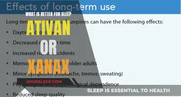 Ativan vs. Xanax: Which is Better for Sleep?