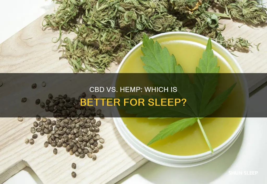 what is better for sleep cbd or hemp