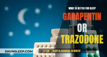 Gabapentin or Trazodone: Which is Better for Sleep?