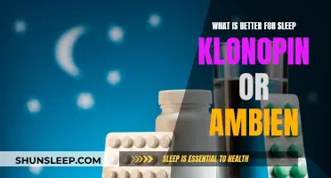 Klonopin vs. Ambien: Which is Better for Sleep?