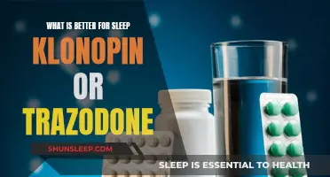 Klonopin vs. Trazodone: Which Drug Offers Better Sleep?