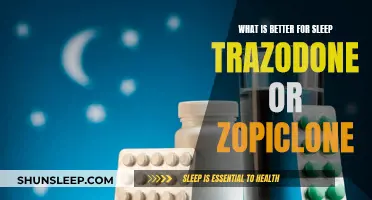 Trazodone vs. Zopiclone: Which Sleep Aid is Superior?