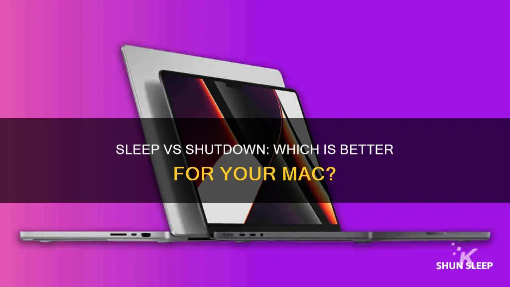 what is better sleep or shut down on mac