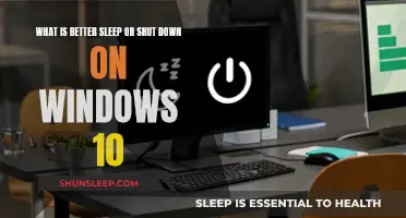 Sleep vs Shutdown: Which is Better for Windows 10?