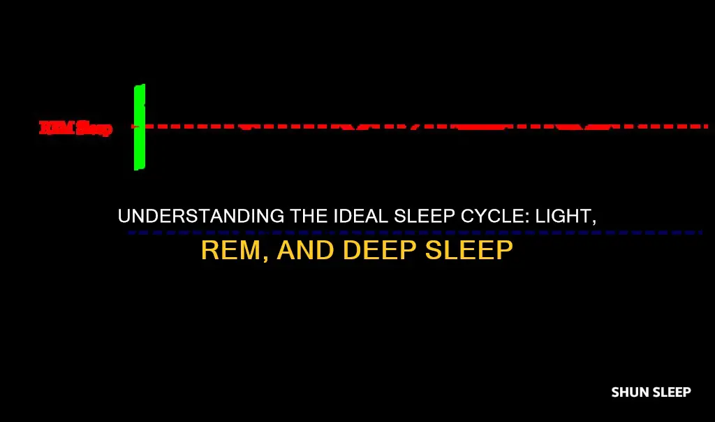 what is desired split of light rem and deep sleep