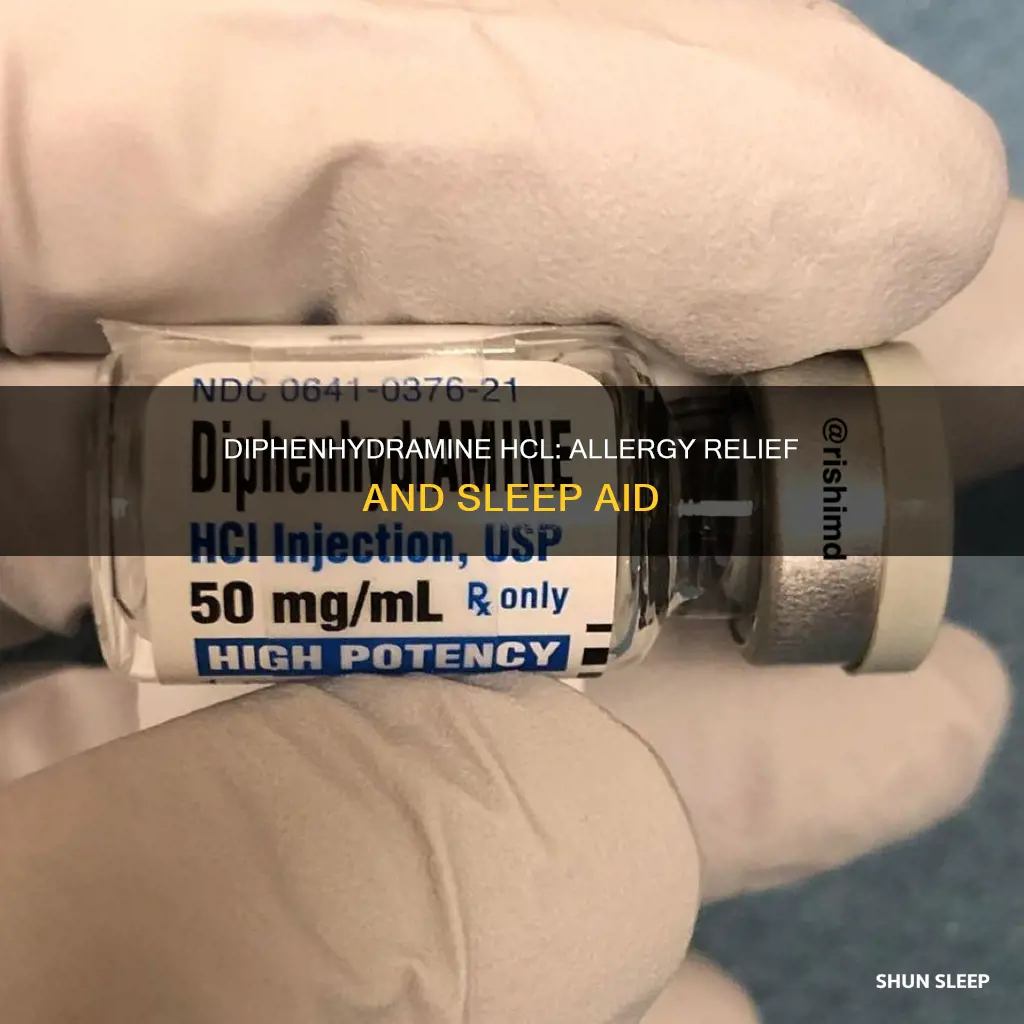 what is diphenhydramine hcl used for allergy sleeping