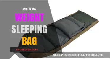 Fill Weight Sleeping Bag: What's the Big Deal?