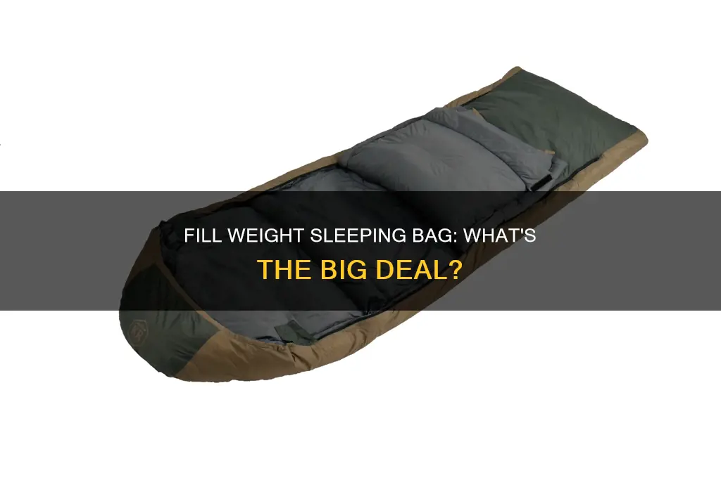 what is fill weight sleeping bag