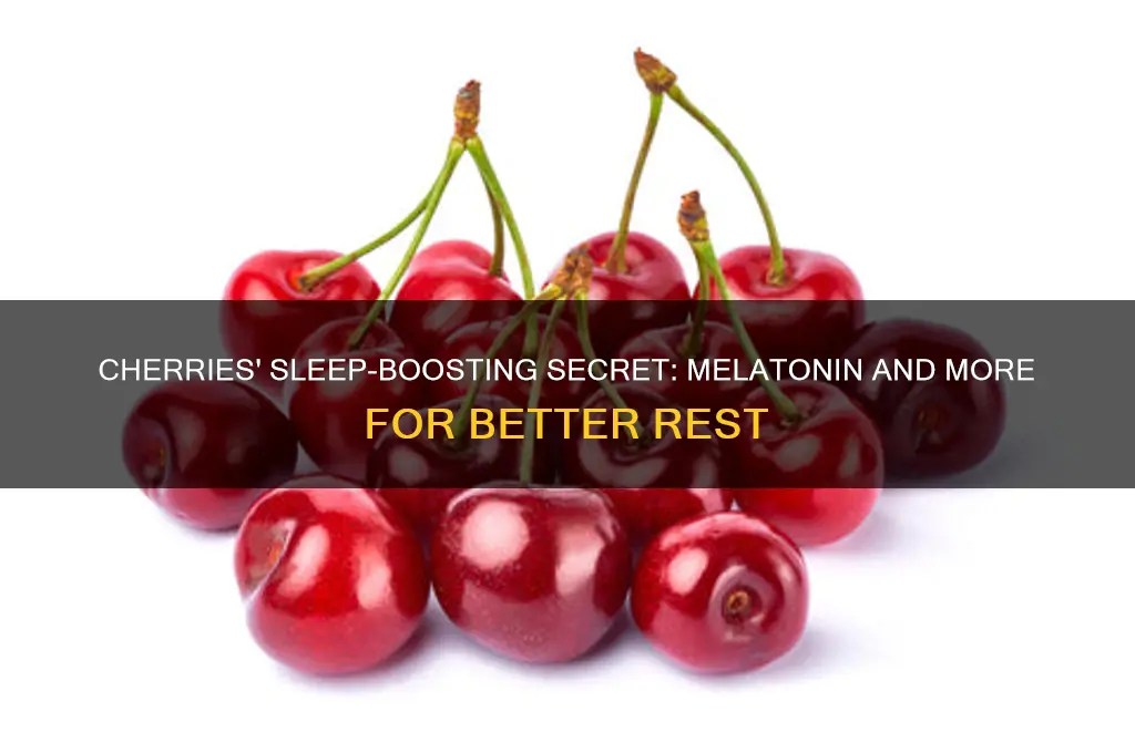 what is in cherries that help one sleep